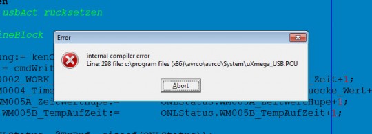 FehlerCompiler USB