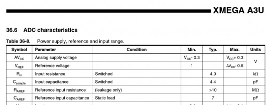 Mega vs. XMega ADC