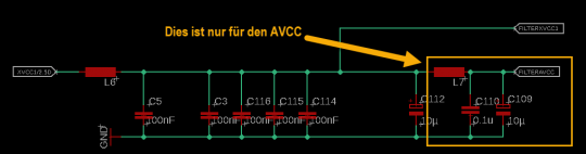 XMEGA Filter AVCC