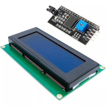 20x4 LCD display with an I2C interface